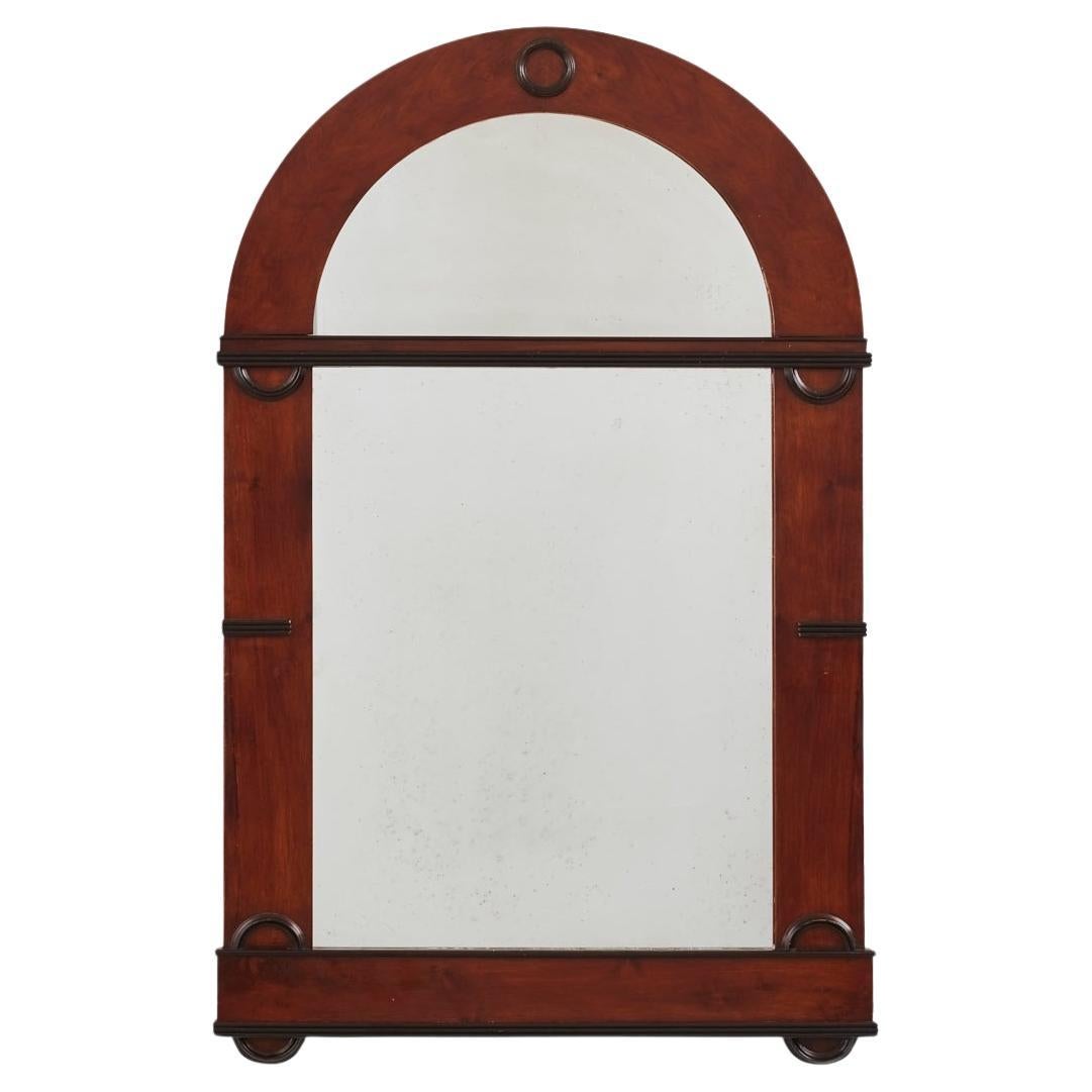 Large Biedermeier arched mirror - Italy, 1830s For Sale