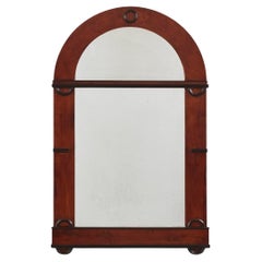 Large Biedermeier arched mirror - Italy, 1830s