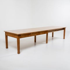Großer Biedermeier Ausziehtisch aus Esche, Deutschland, um 1820