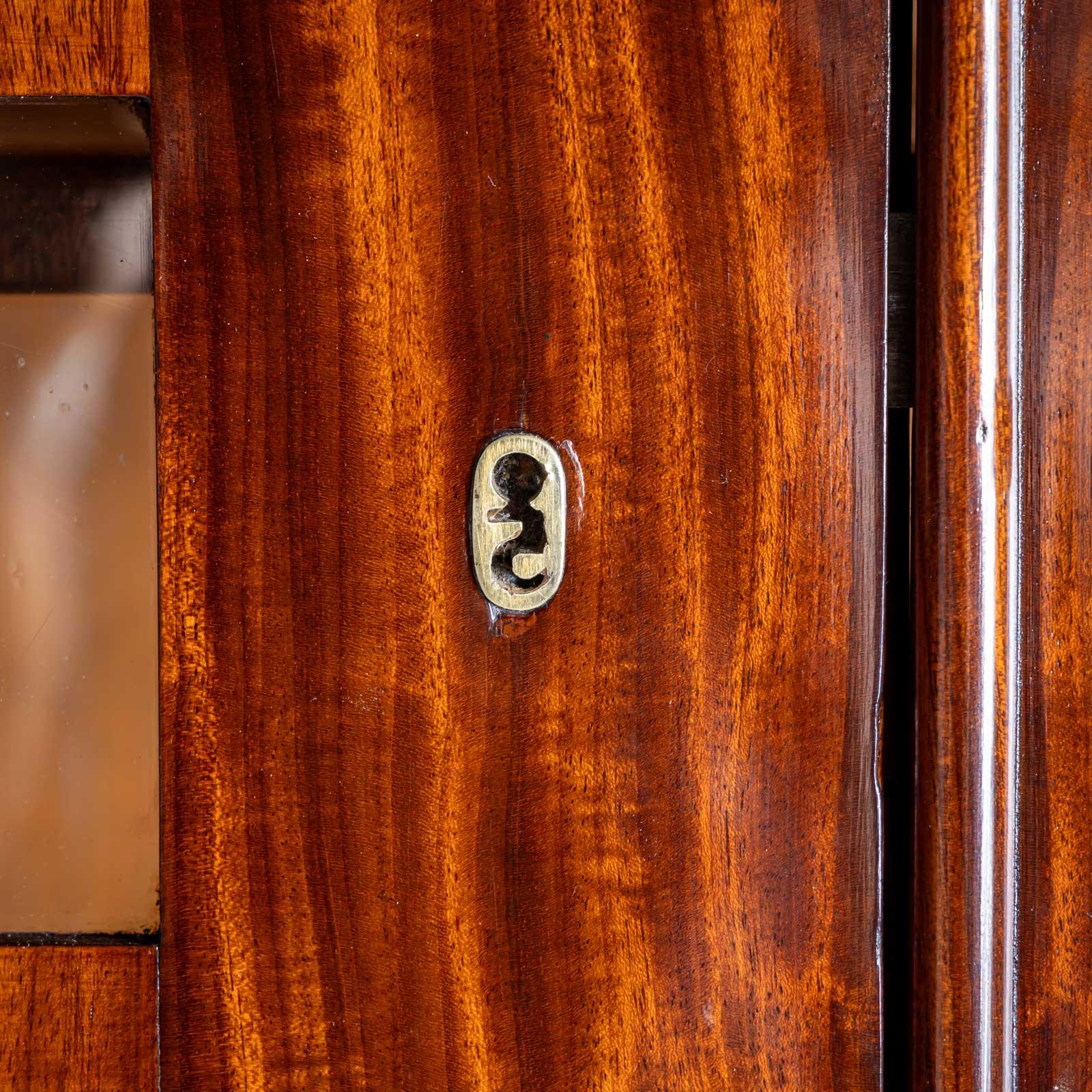 Veneer Large Biedermeier Library Bookcase, Berlin, 19th Century