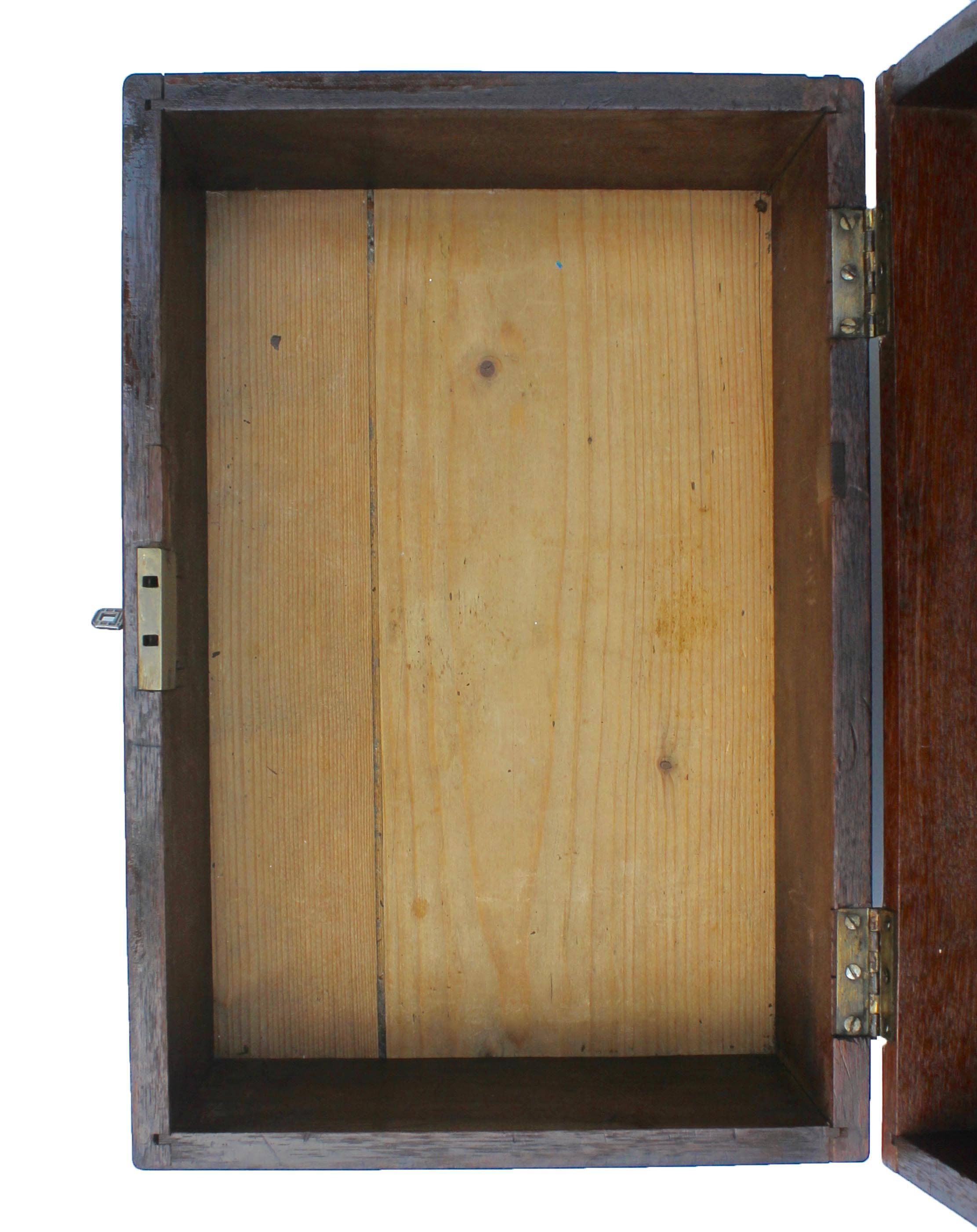 Biedermeier Laege Mahogany Wooden Box, Austria, circa 1900s 2