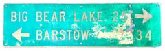 Large Big Bear Lake California Highway Sign