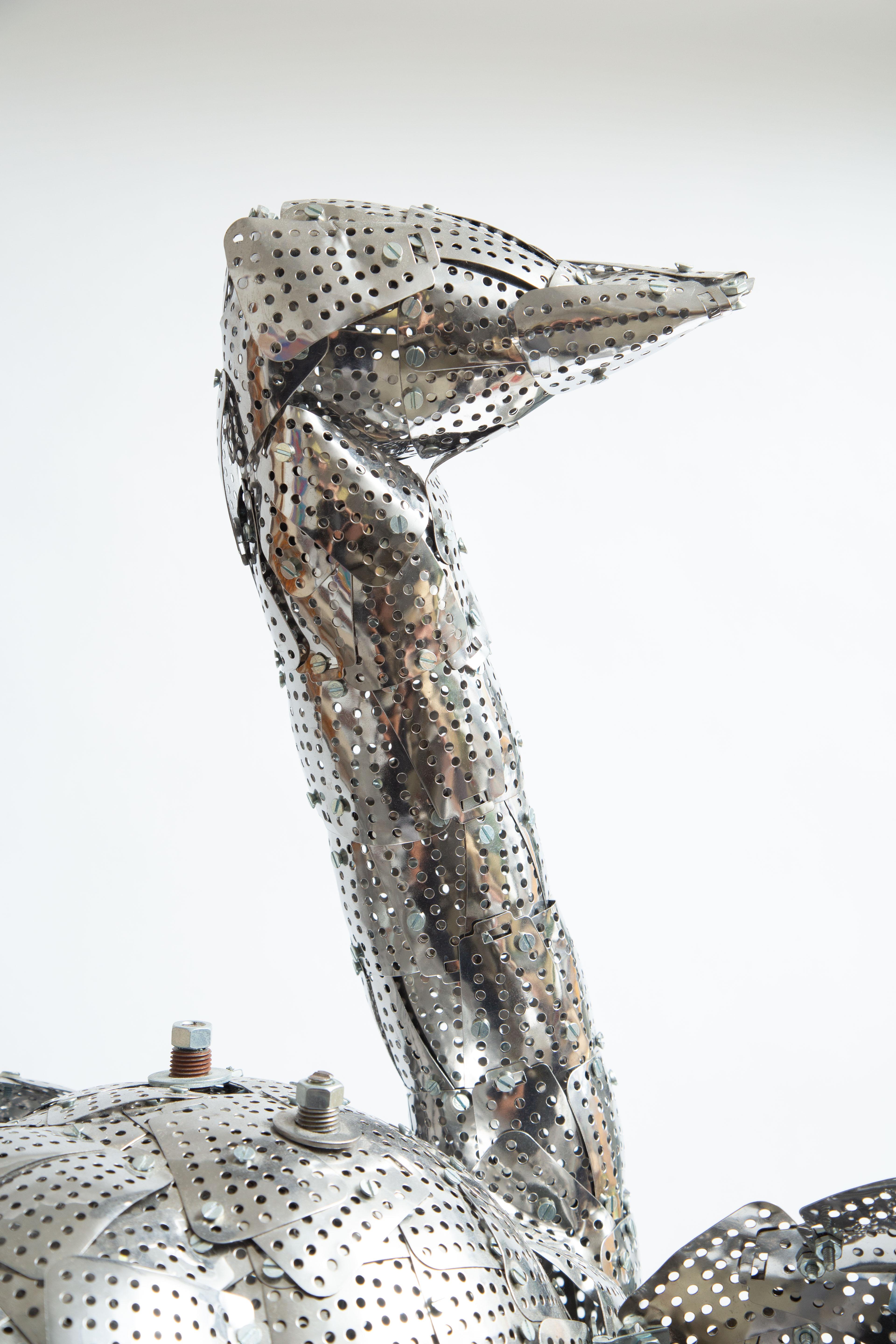 Grande sculpture d'un grand oiseau Bon état - En vente à West Palm Beach, FL