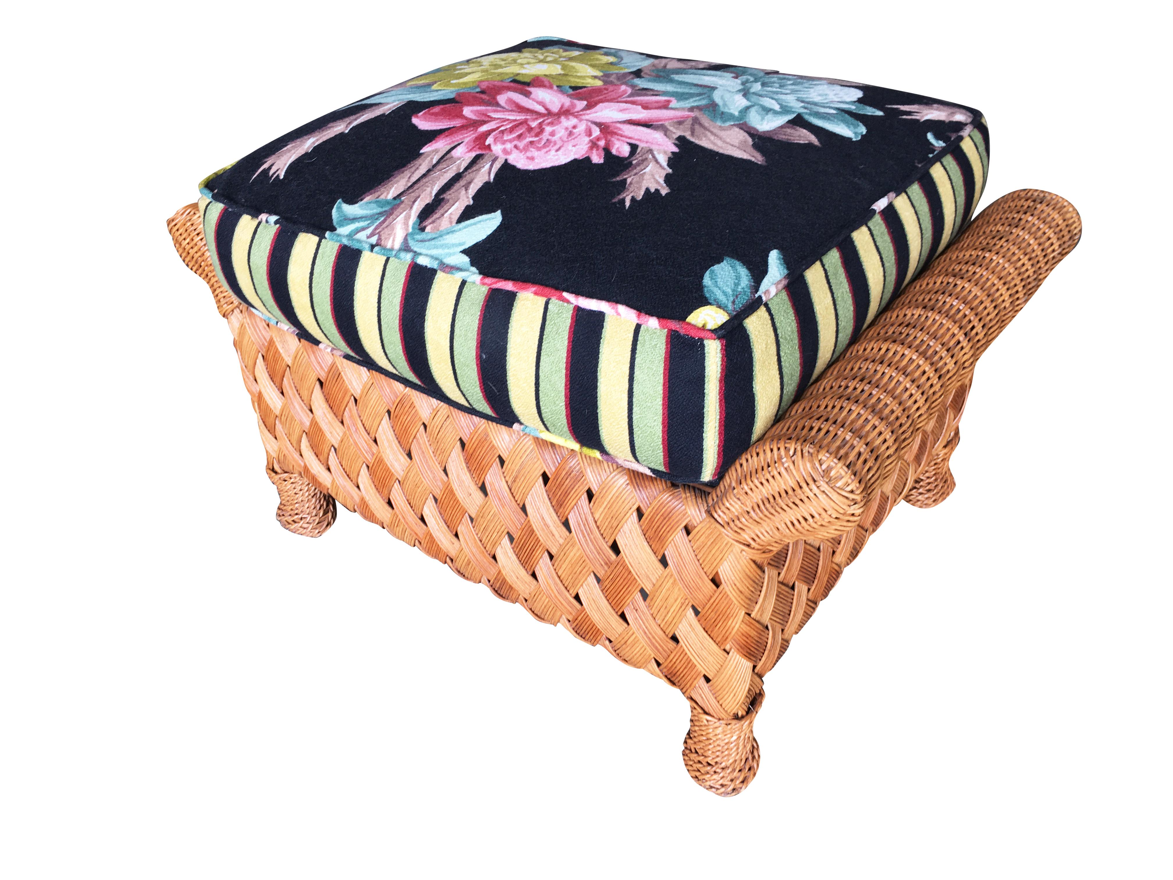 large rattan chair