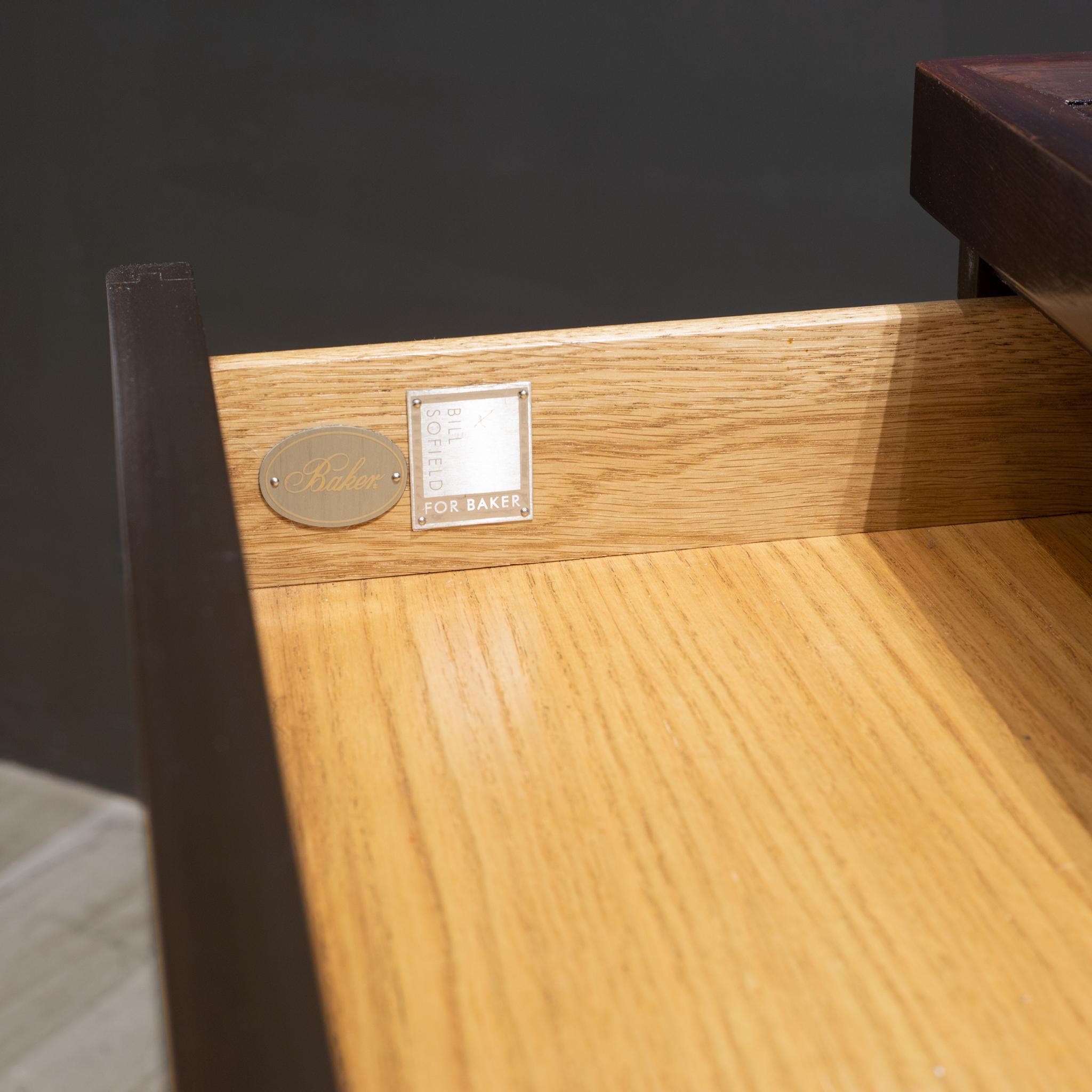 Large Bill Sofield for Baker Furniture Mahogany Nightstand 1