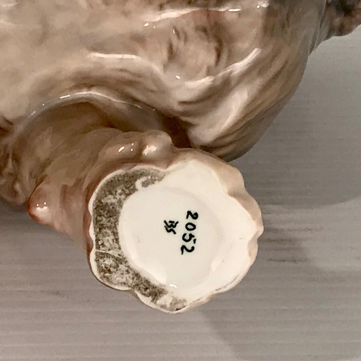 Large Bing and Grondahl Porcelain Roaring Lion For Sale 3