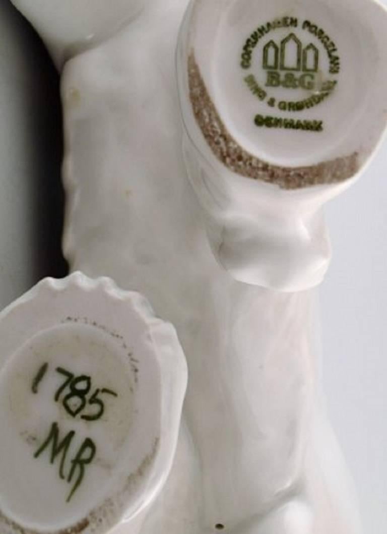 Scandinavian Modern Large Bing & Grondahl / B&G Porcelain Figurine of Polar Bear Number 1785