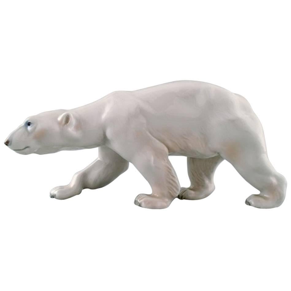 Large Bing & Grondahl / B&G Porcelain Figurine of Polar Bear Number 1785