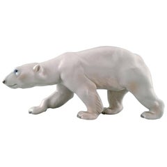 Vintage Large Bing & Grondahl / B&G Porcelain Figurine of Polar Bear Number 1785