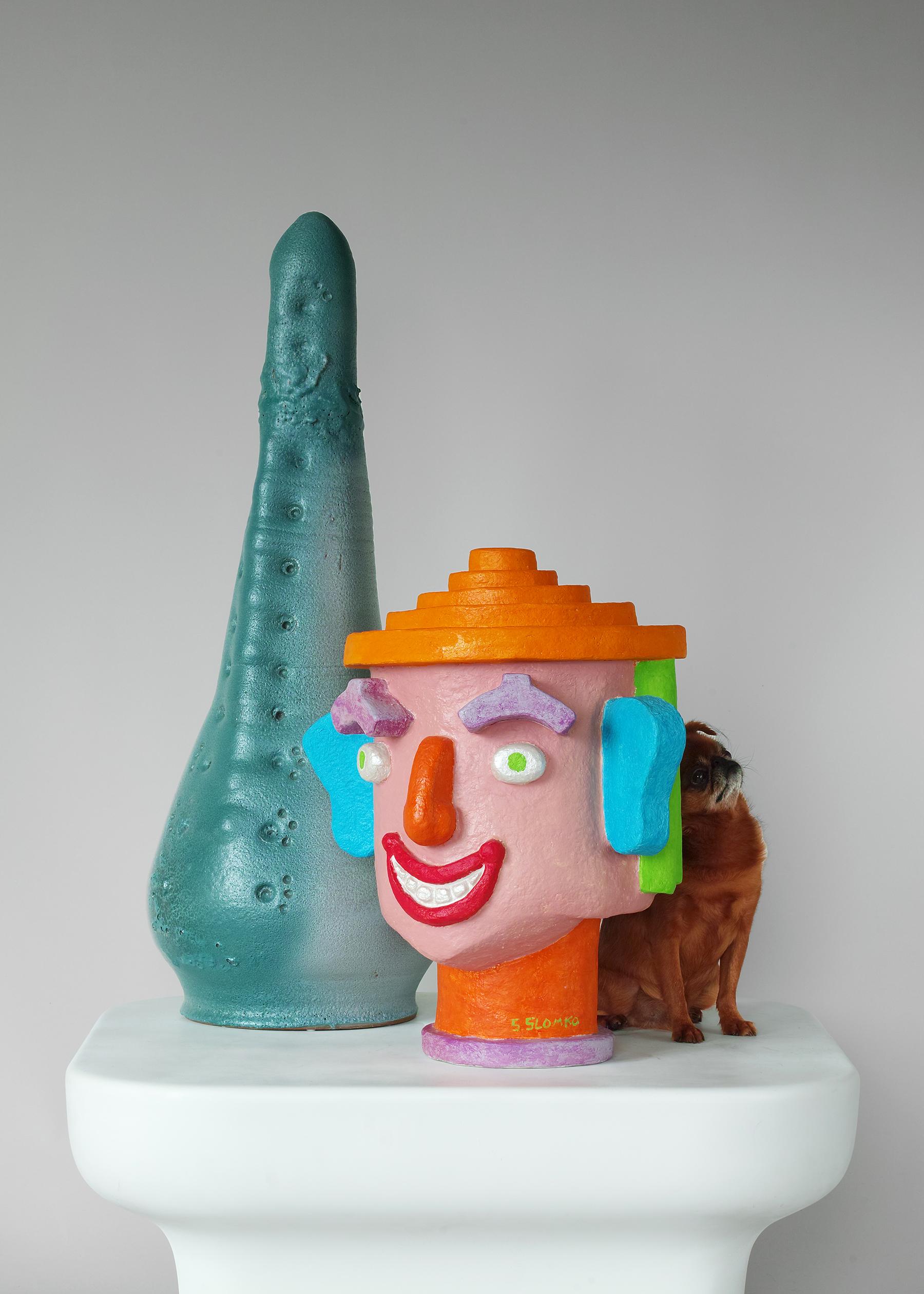 Grande scultura biomorfa in ceramica in vendita 7
