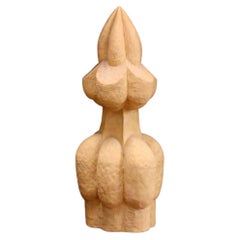 Large Biomorphic Seed Pod Terracotta Sculpture