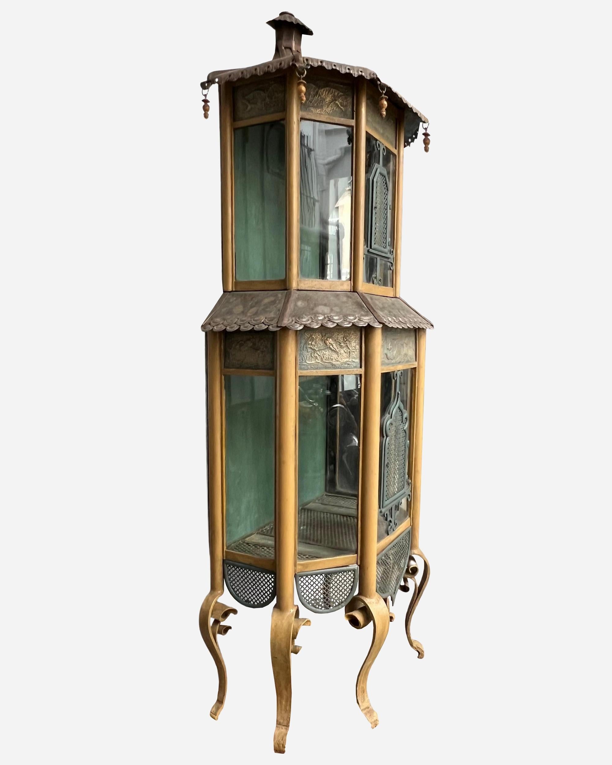 Japonisme Grande cage à oiseaux de style japonais, France, vers 1900 en vente