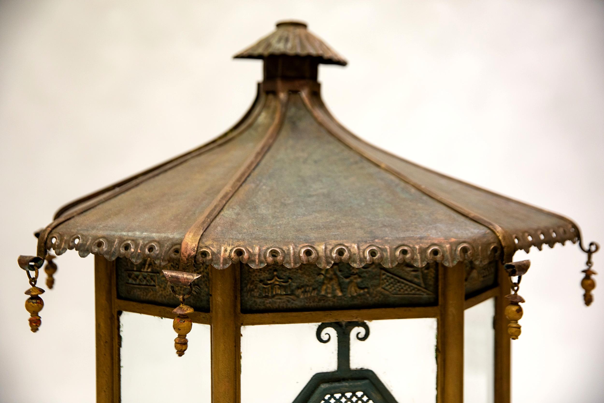 Grande cage à oiseaux de style japonais, France, vers 1900 Bon état - En vente à Paris, FR
