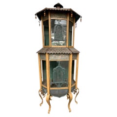 Grande cage à oiseaux de style japonais, France, vers 1900