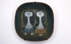 Grande pièce murale en céramique Birger Kaipiainen pour Arabia, état neuf