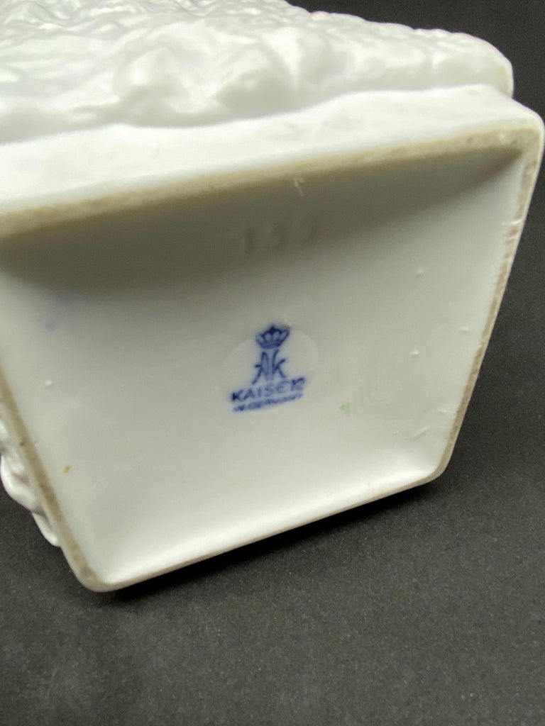 Large Bisque Fossil Ammonite Vases by Kaiser Porcelain, Germany, 1970s