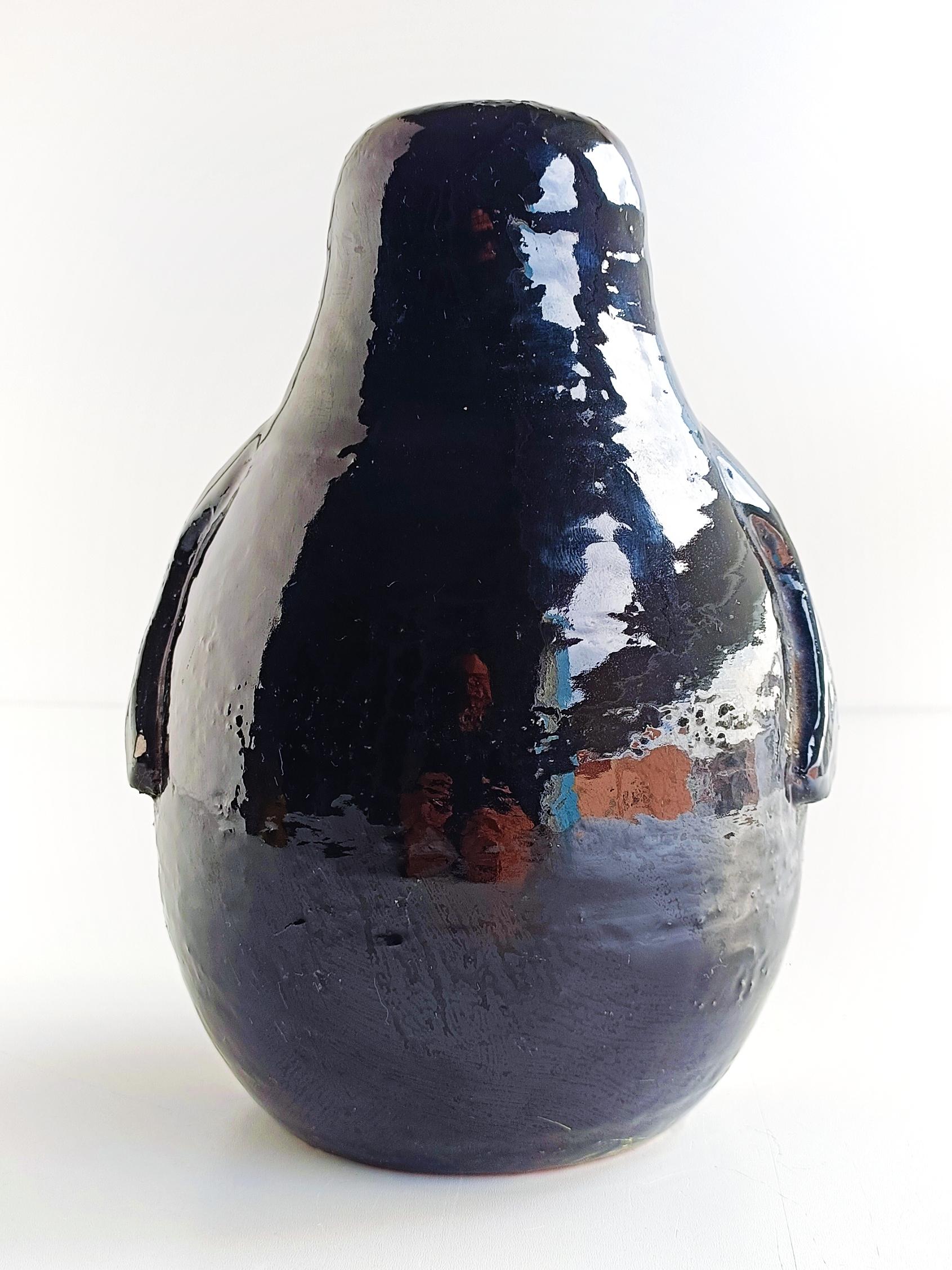 Mid-20th Century Large Bitossi by Aldo Londi Ceramic Penguin, Italy, 1960s
