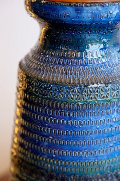 Lampada da tavolo grande in ceramica Bitossi, Italia, anni ’60