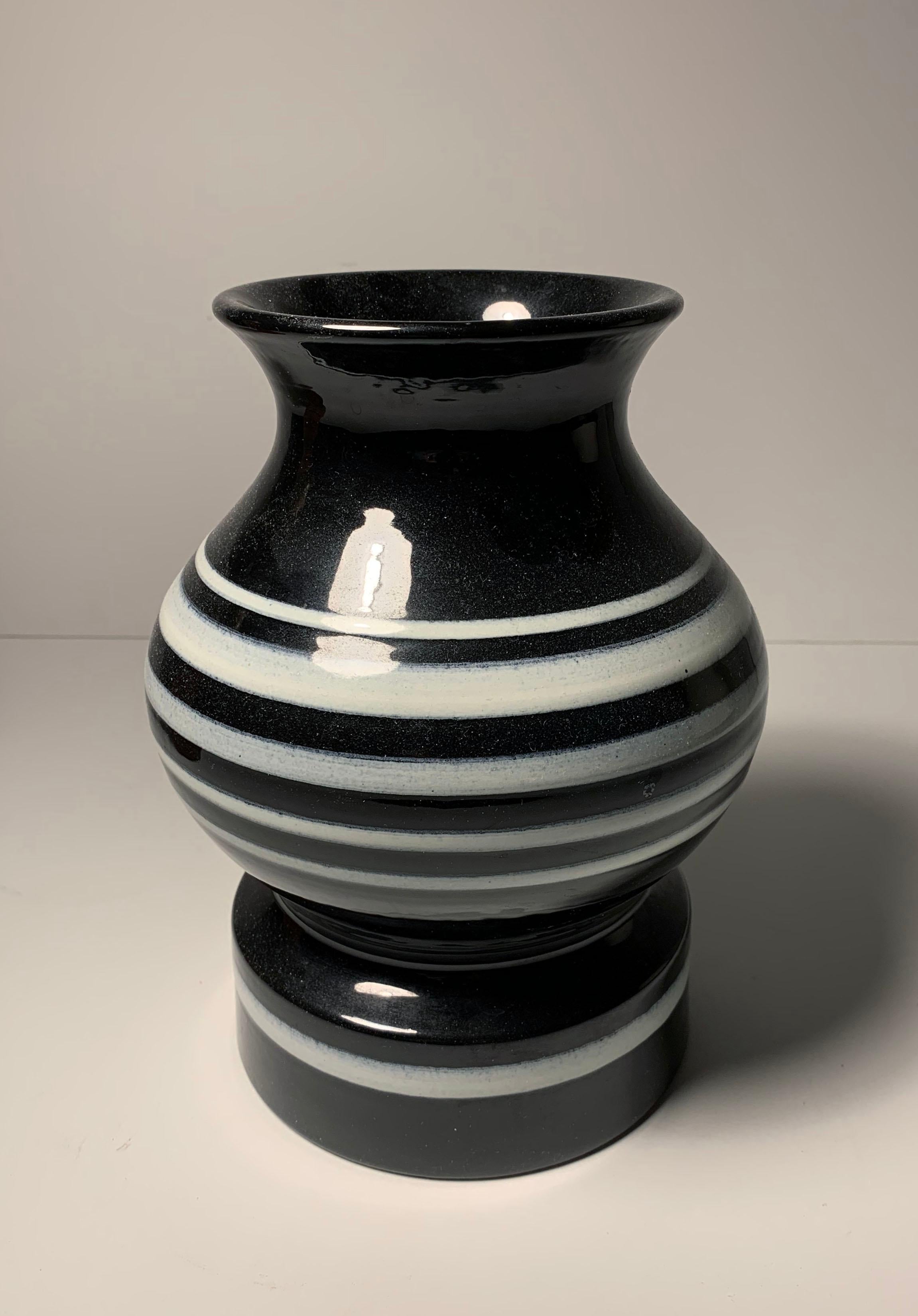 Mid-Century Modern Large Bitossi Ceramic Vase by Aldo Londi For Sale