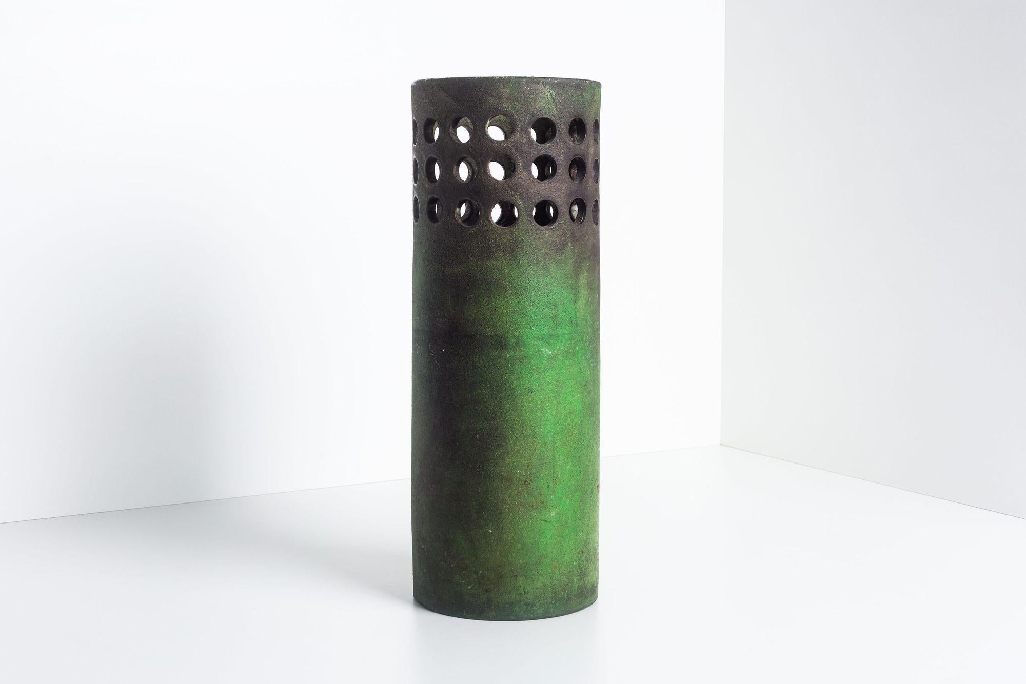 Mid-Century moderno Grande vaso da terra decorativo 