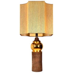 Grande lampe Bitossi pour Bergboms, avec abat-jour sur mesure de René Houben
