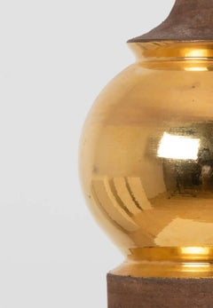 Large Bitossi Lamp for Bergboms, with Custom Made Shade by René Houben