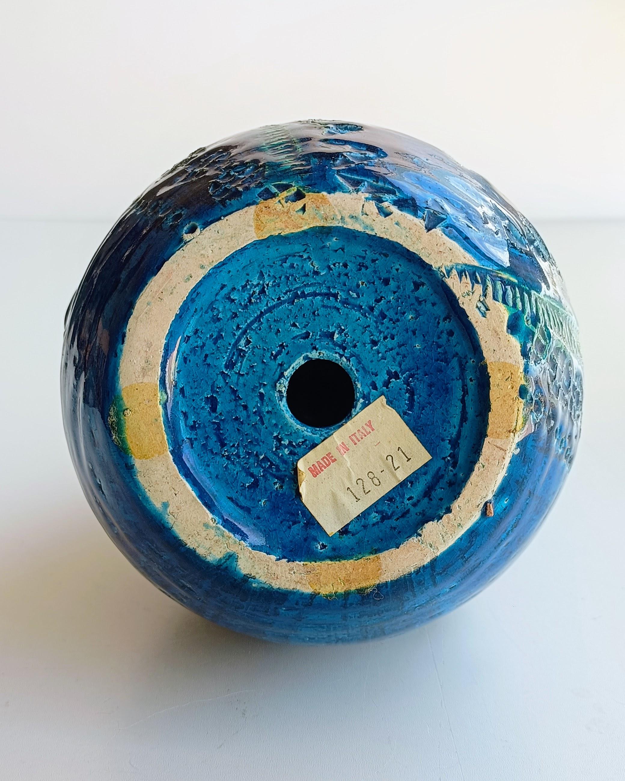 Ceramic Large Bitossi Penguin Rimini Blu by Aldo Londi 1960s