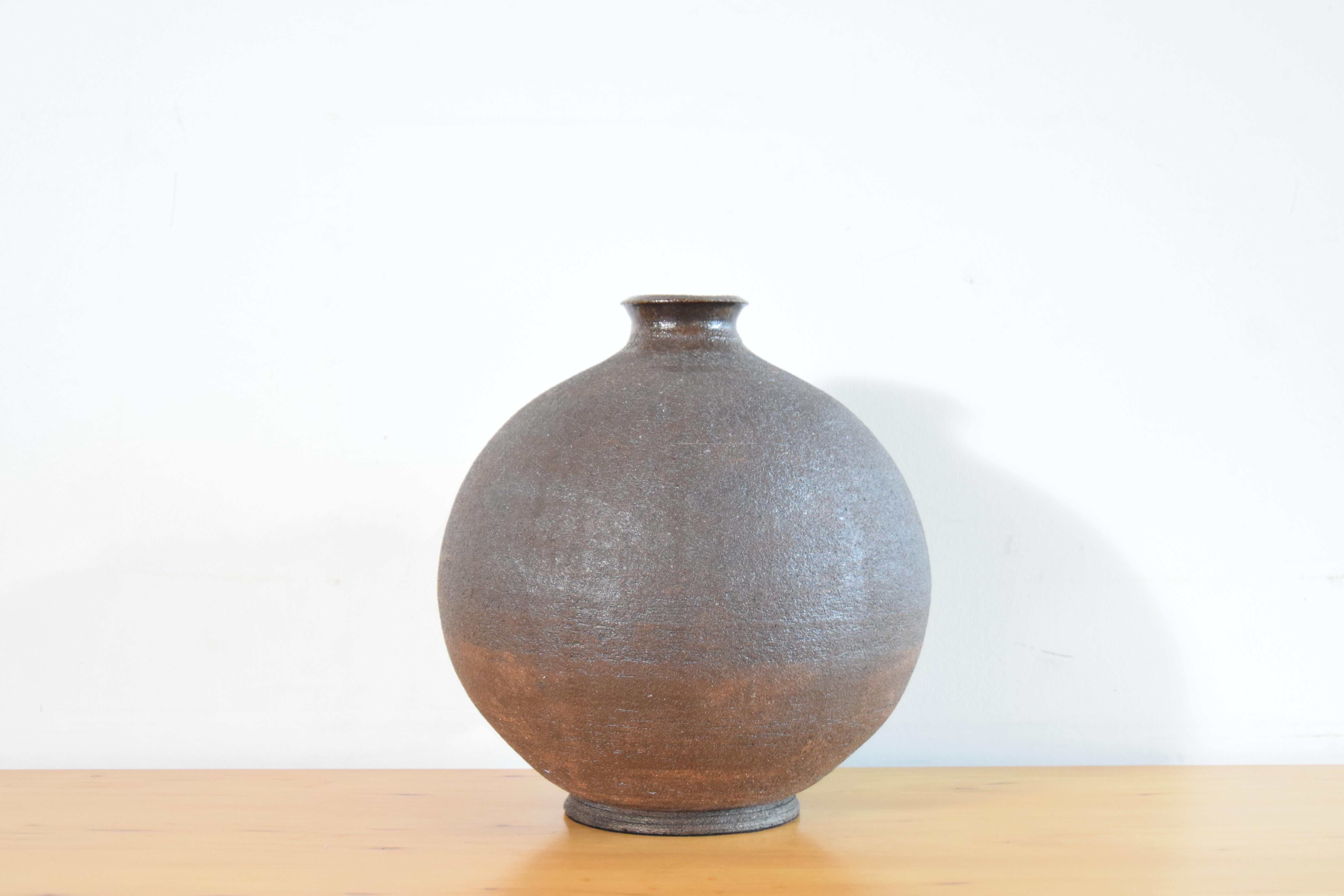 20th Century Large Bitossi Style Pottery Vase For Sale