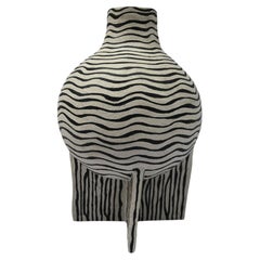 Large Black And White Vase by Deetee Home