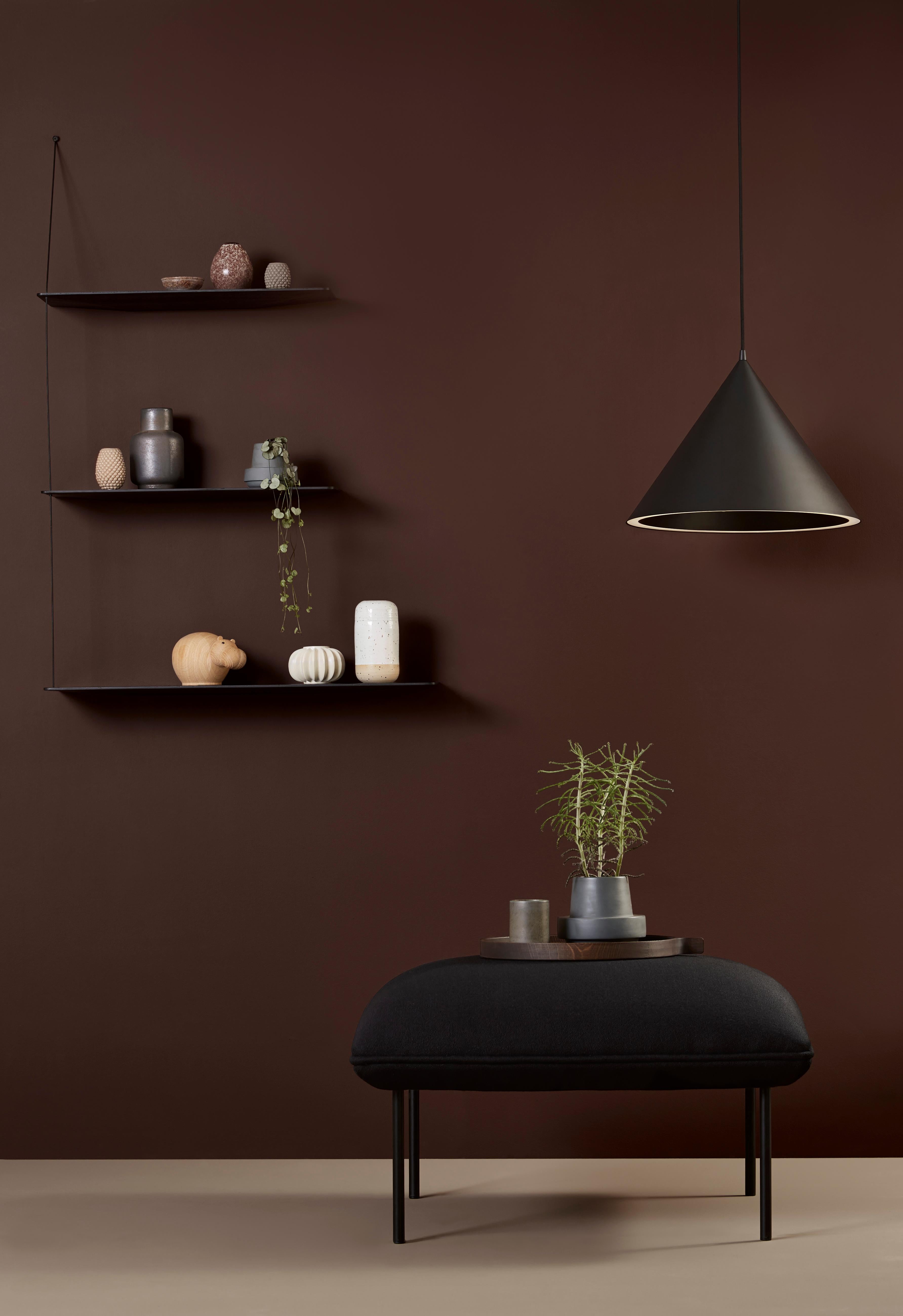Danish Large Black Annular Pendant Lamp by MSDS Studio For Sale
