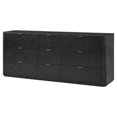 Large Black Art Deco Style Dresser