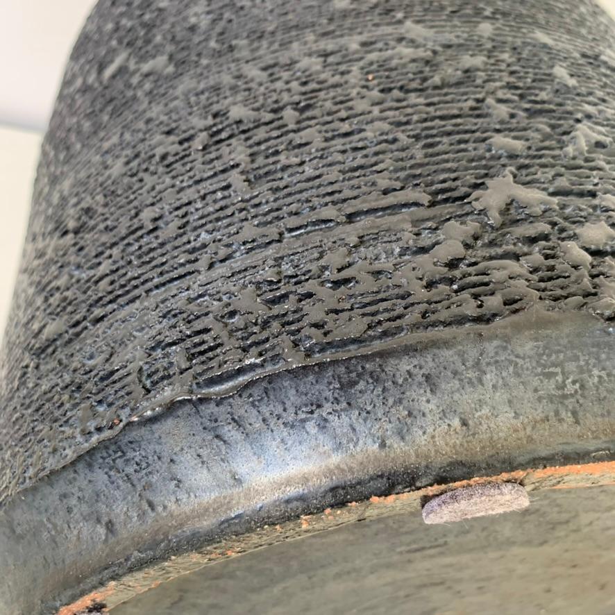 Grande céramique noire de Rogier Vandeweghe pour Amphora, circa 1964, Belgique. en vente 5