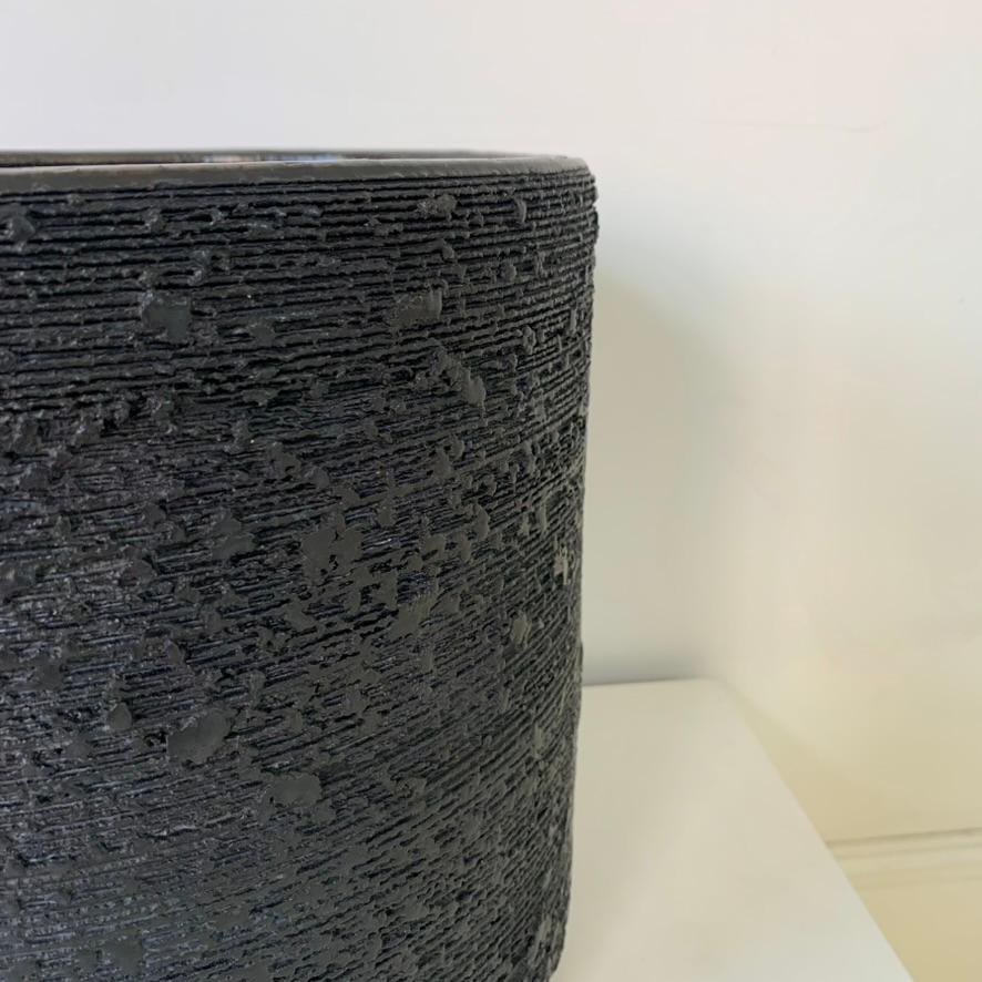 Grande céramique noire de Rogier Vandeweghe pour Amphora, circa 1964, Belgique. Bon état - En vente à Brussels, BE