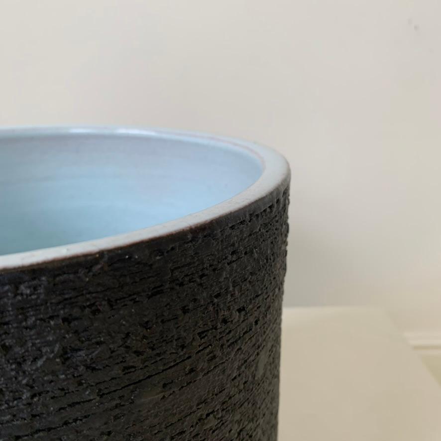Grande céramique noire de Rogier Vandeweghe pour Amphora, circa 1964, Belgique. en vente 1