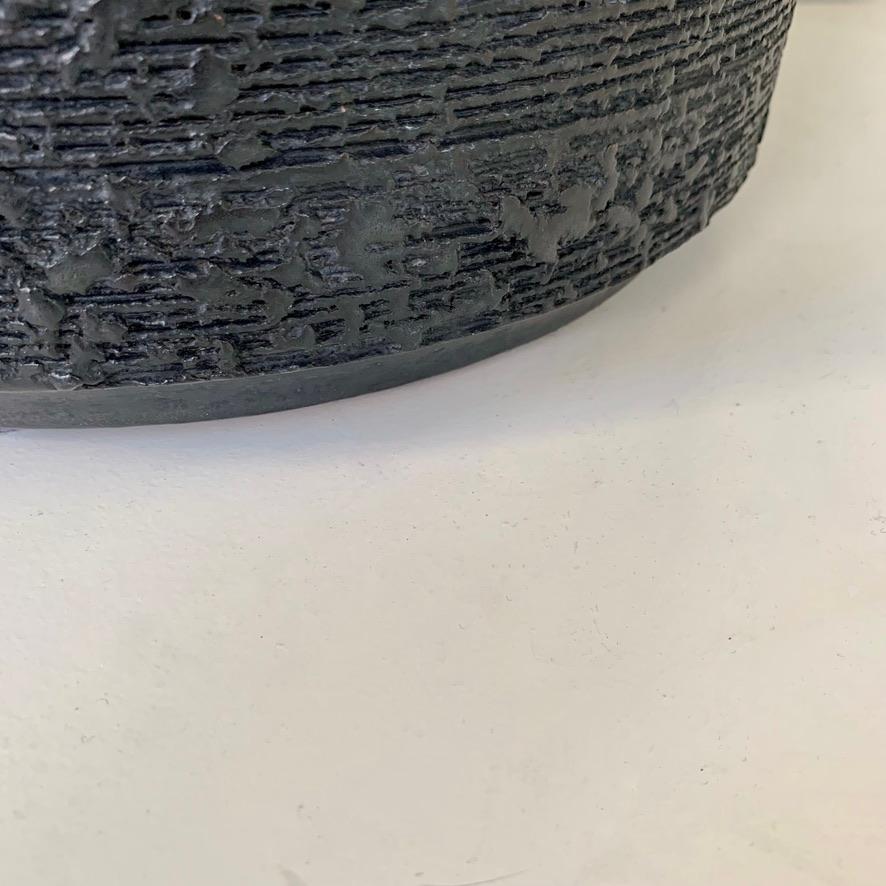 Grande céramique noire de Rogier Vandeweghe pour Amphora, circa 1964, Belgique. en vente 1