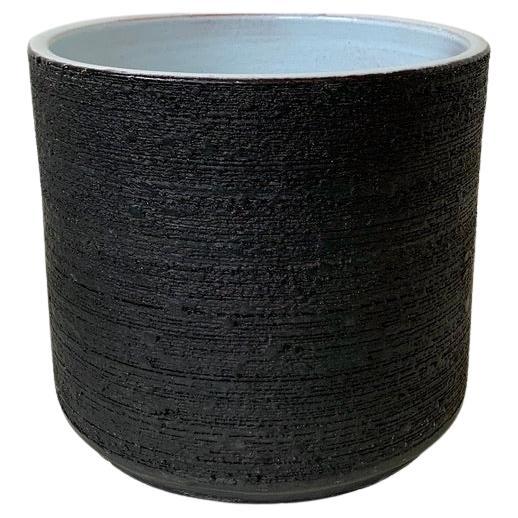 Grande ceramica nera di Rogier Vandeweghe per Amphora, 1964 circa, Belgio.