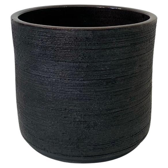 Grande ceramica nera di Rogier Vandeweghe per Amphora, 1964 circa, Belgio.