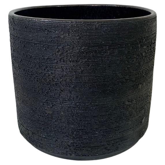 Grande ceramica nera di Rogier Vandeweghe per Amphora, 1964 circa, Belgio.