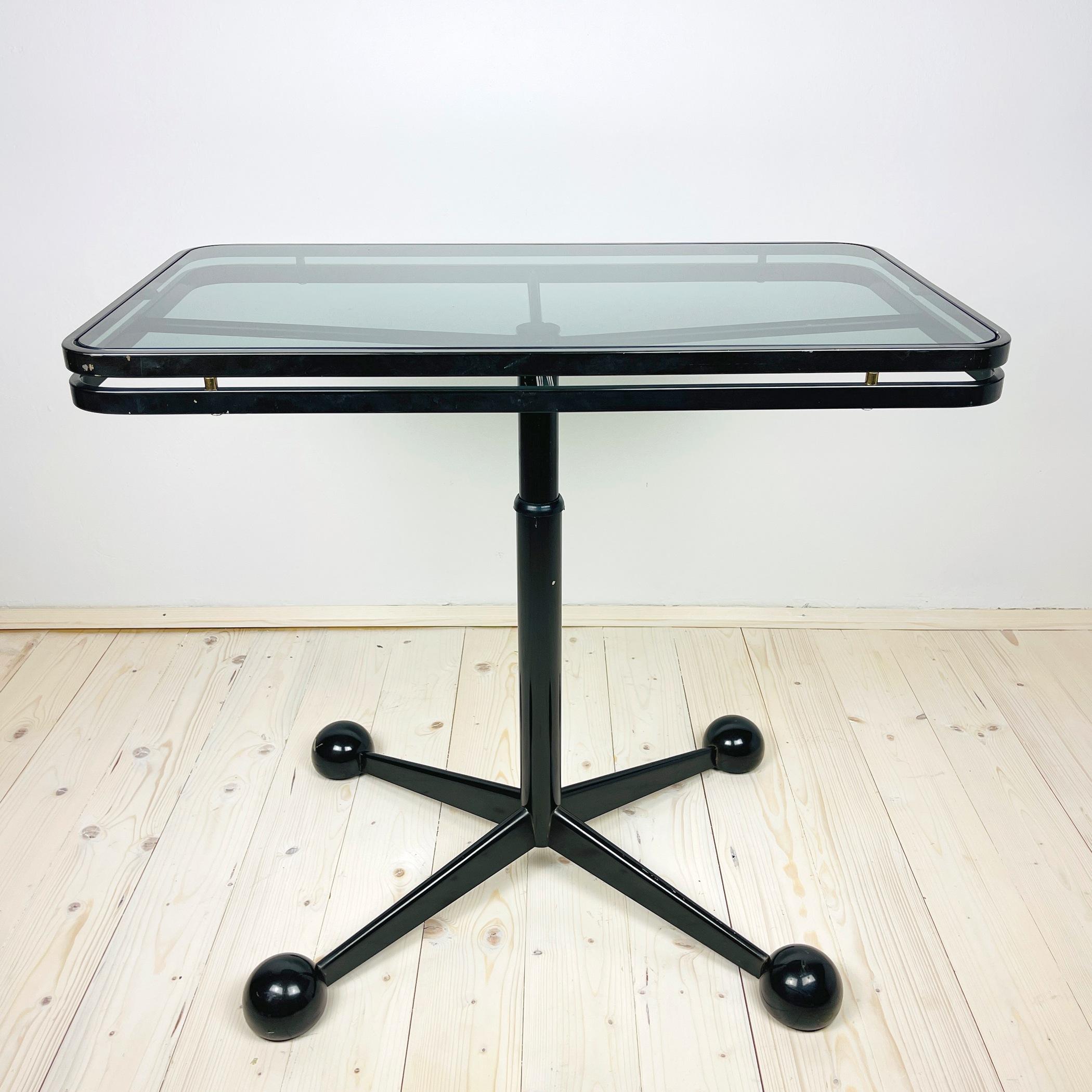 italien Grande table basse noire d'Allegri Arredamenti, Italie, années 1970 en vente