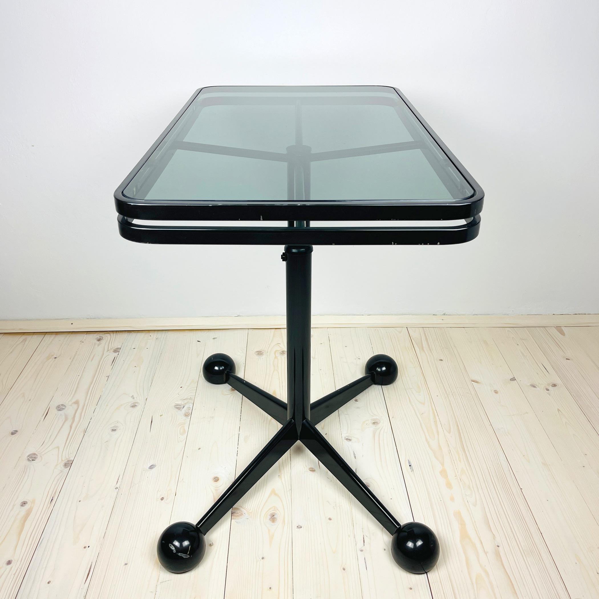 20th Century Large Black Coffee Table by Allegri Arredamenti, Italy, 1970s For Sale
