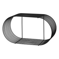 Large Black Contemporary Shelf