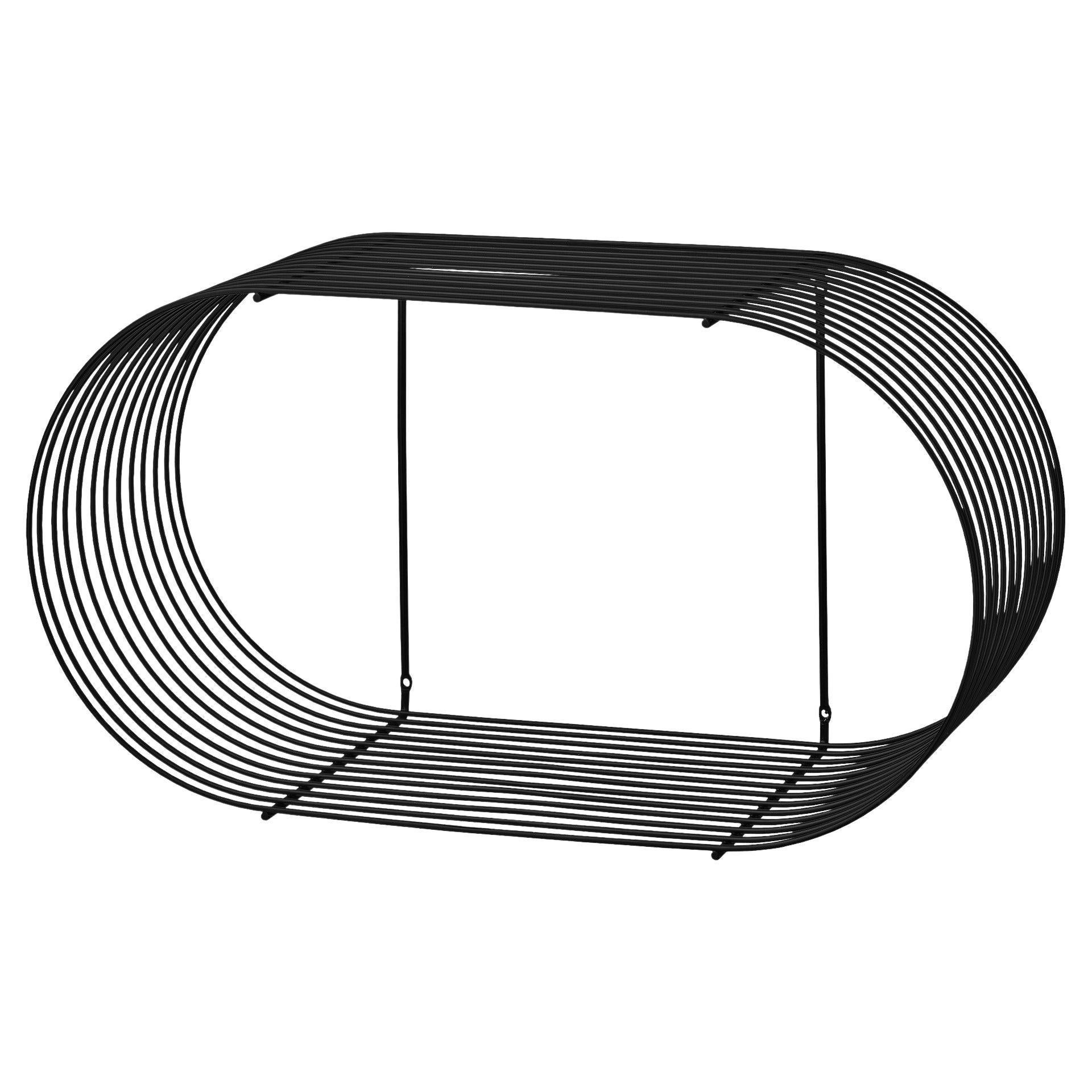 Scaffale contemporaneo nero grande