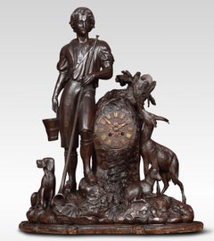 Large Black Forest Mantel Clock