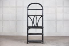 Large Black French Reeded Etagere