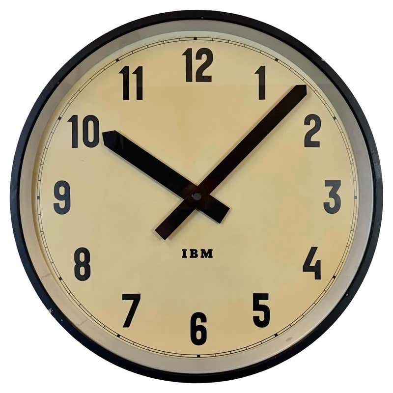 International Business Machines 'IBM' Oak Cabinet Clock, circa 1930s at ...