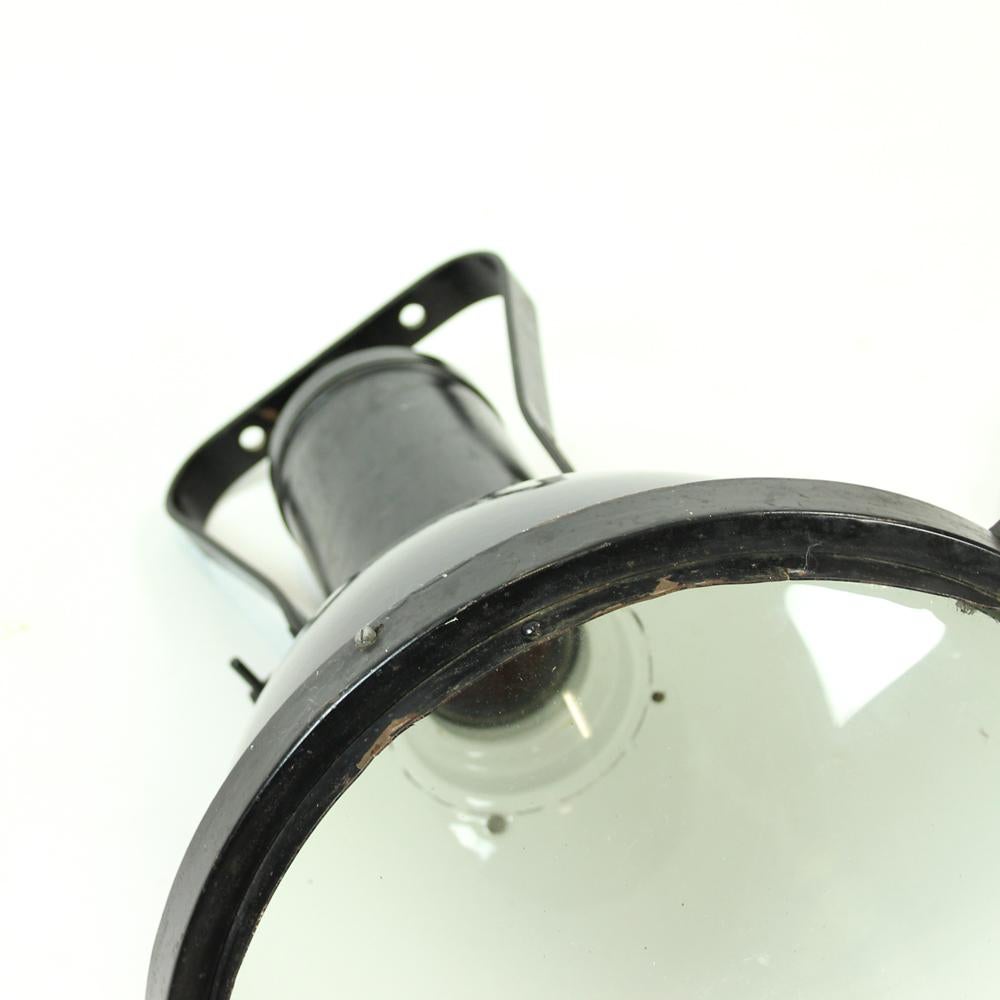 Large Black Industrial Spotlight, Typ12611, Czechoslovakia, circa 1960 For Sale 3