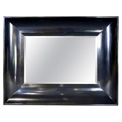 Large Black Lacquered Mirror