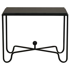 Large Black Limestone 'Entretoise' Side Table by Design Frères