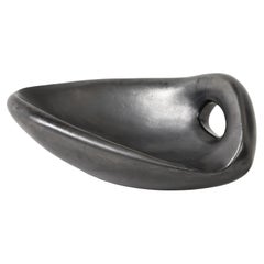 Große schwarze Freiformschale in Freiform von Jacques Blin, Frankreich, um 1960, signiert
