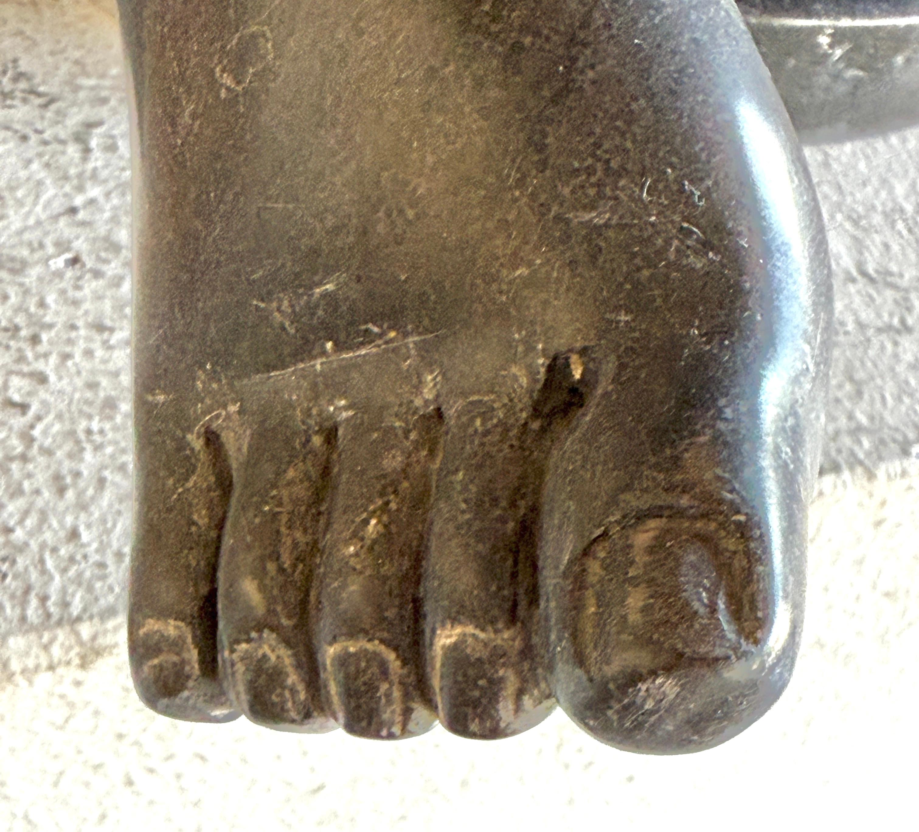 Gran Escultura Cubista de Mármol Negro Mujer Desnuda en venta 2
